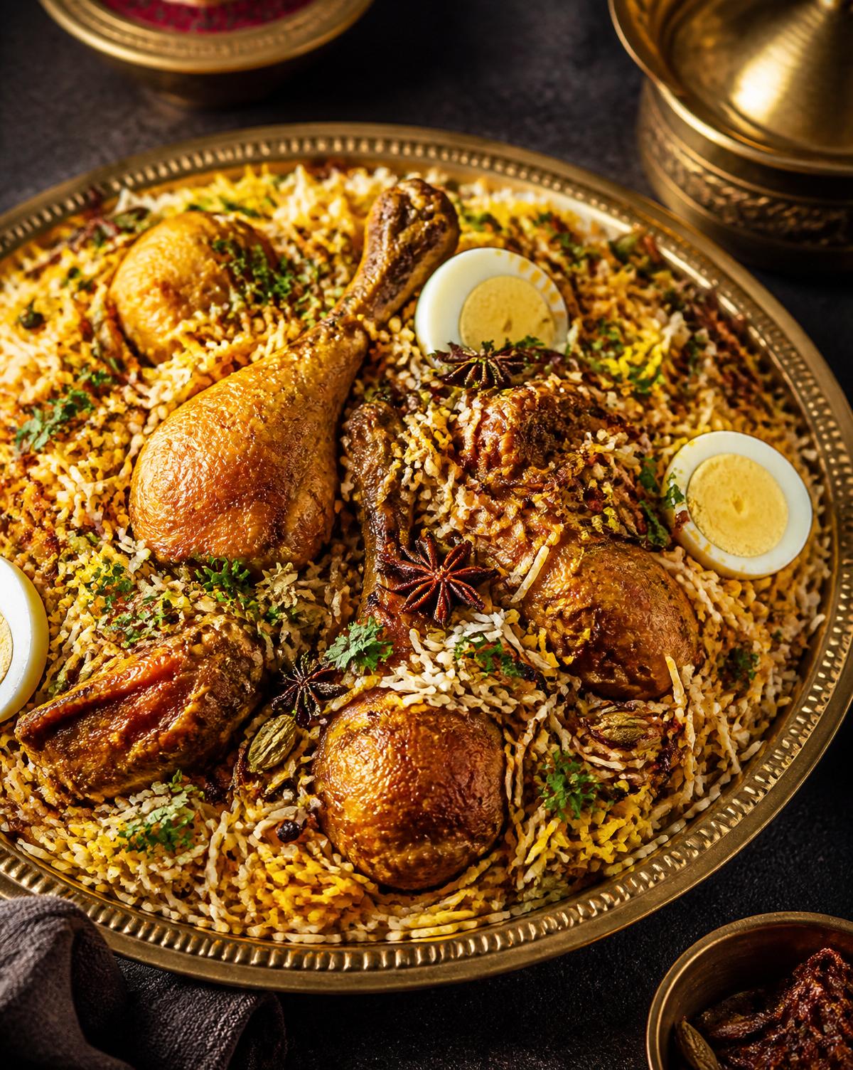 Premium Pakistani chicken biryani for dawat catering
